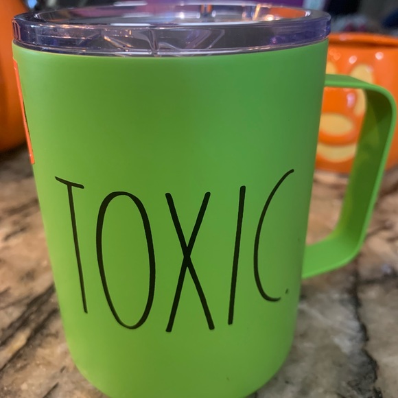 Rae Dunn Dining Nwt Rae Dunn Halloween Green Toxic Insulated Mug Poshmark